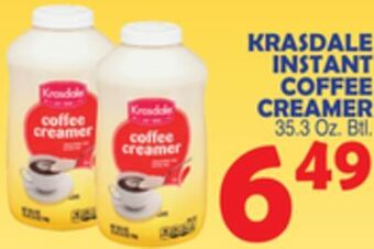Bravo Supermarkets Krasdale instant coffee creamer offer