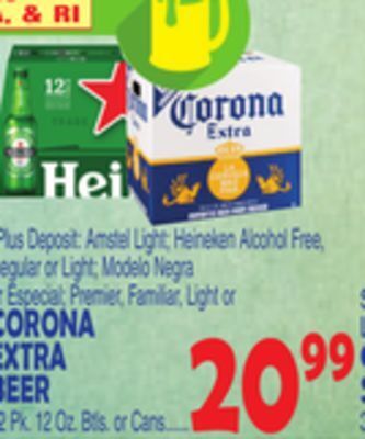 Bravo Supermarkets Corona extra beer offer