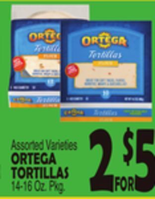 Bravo Supermarkets Ortega tortillas offer