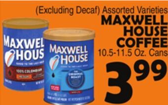 Bravo Supermarkets Maxwell house coffee offer