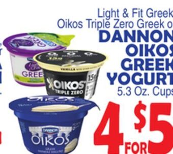 Bravo Supermarkets Dannon oikos greek yogurt offer