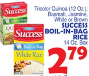 Bravo Supermarkets Success boil-in-bag rice 14 oz. box offer