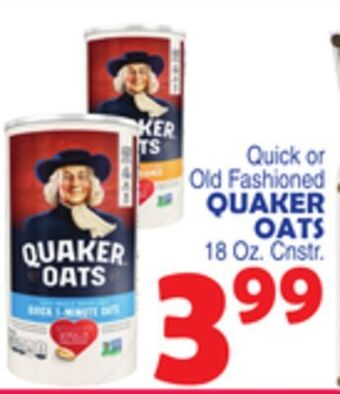 Bravo Supermarkets Quaker oats offer