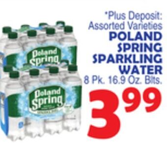 Bravo Supermarkets Poland spring sparkling water offer