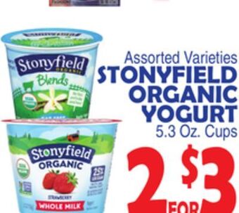 Bravo Supermarkets Stonyfield organic yogurt offer
