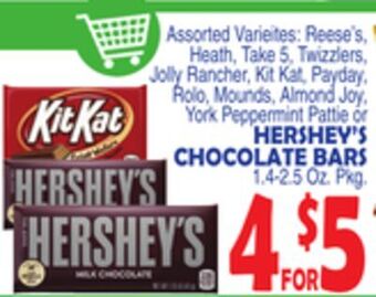 Bravo Supermarkets Hershey's chocolate bars offer