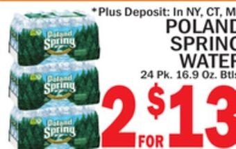 C Town Poland spring water offer