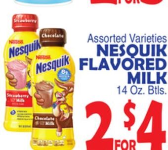 Bravo Supermarkets Nesquik flavored milk offer