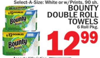 C Town Bounty double roll towels offer