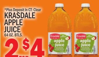 C Town Krasdale apple juice offer