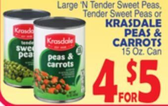 Bravo Supermarkets Krasdale peas & carrots offer