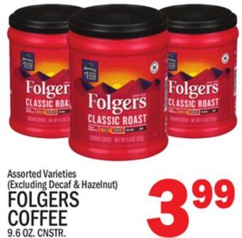 C Town Folgers coffee offer