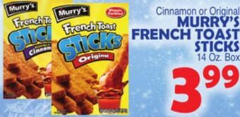 Bravo Supermarkets Murry's french toast sticks offer