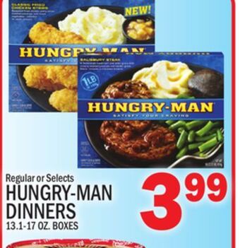 C Town Hungry-man dinners offer
