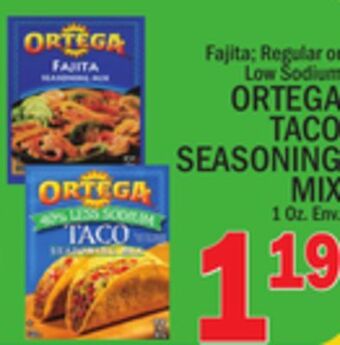 C Town Ortega taco seasoning mix offer