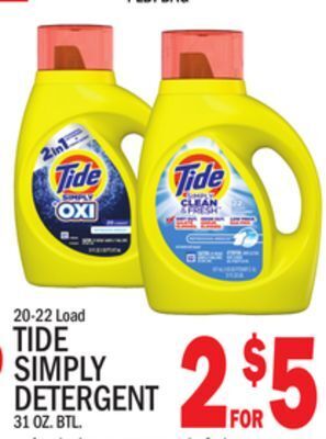 C Town Tide simply detergent offer