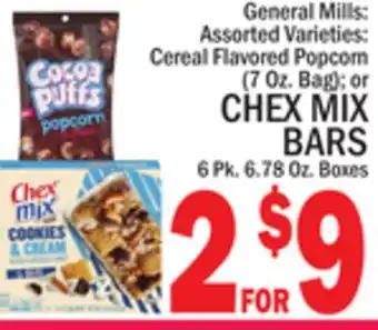 C Town Chex mix bars 6 pk. 6.78 oz. boxes offer