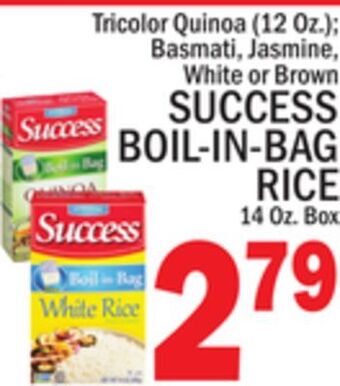 C Town Success boil-in-bag rice 14 oz. box offer