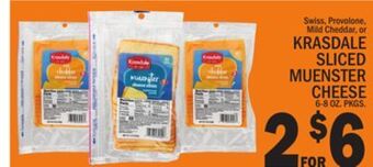 C Town Krasdale sliced muenster cheese offer