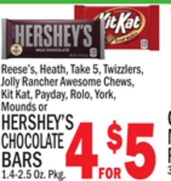 C Town Hershey's chocolate bars offer