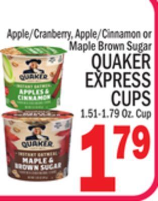 C Town Quaker express cups offer
