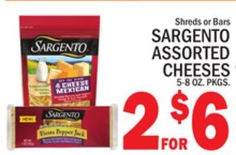 C Town Sargento assorted cheeses offer