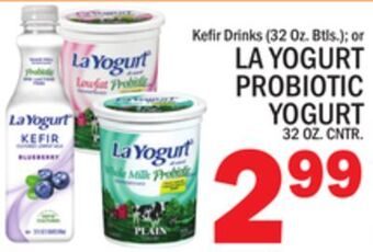 C Town La yogurt probiotic yogurt 32 oz. cntr offer