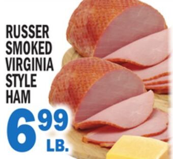 C Town Russer smoked virginia style ham offer