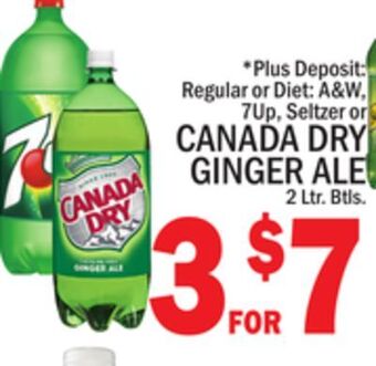 C Town Canada dry ginger ale offer