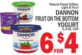 C Town Dannon fruit on the bottom yogurt offer