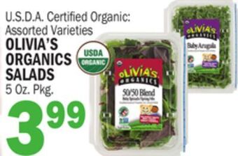 C Town Olivia's organics salads offer