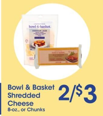 Price Rite Bowl & basket shredded cheese offer