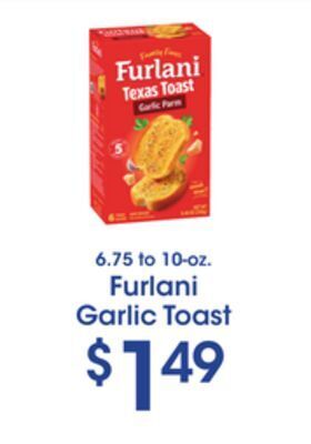 Price Rite Furlani garlic toast offer