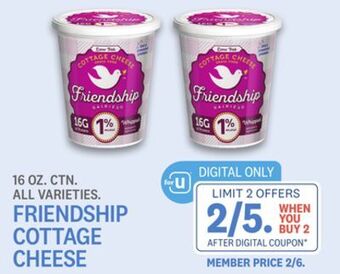 Kings Food Markets Friendship cottage cheese offer