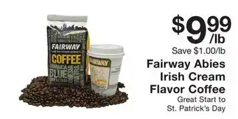 Fairway Store Market Fairway abies irish cream flavor coffee offer