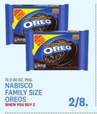 Kings Food Markets Nabisco family size oreos offer