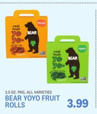 Kings Food Markets Bear yoyo fruit rolls offer