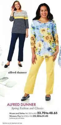 Boscov's Alfred dunner spring fashion and classics offer