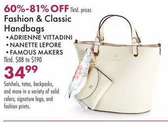 Boscov's Fashion & classic handbags offer