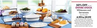 Boscov's Whiteware and serveware offer