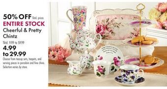 Boscov's Cheerful & pretty chintz offer