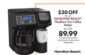 Boscov's Hamilton beach® flexbrew trio coffee maker offer