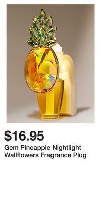 Bath & Body Works Gem pineapple nightlight wallflowers fragrance plug offer