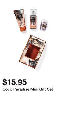Bath & Body Works Coco paradise mini gift set offer