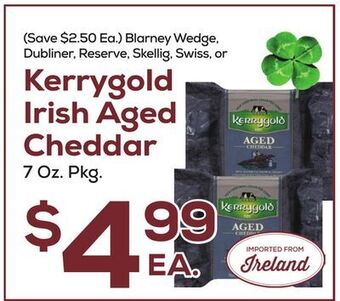 DeCicco & Sons Kerrygold irish aged cheddar offer