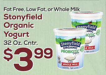 DeCicco & Sons Stonyfield organic yogurt offer