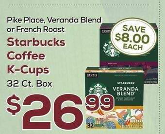 DeCicco & Sons Starbucks coffee k-cups offer