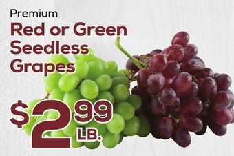 DeCicco & Sons Red or green seedless grapes offer