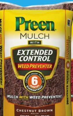 Lowe's Preen® 2-cu ft mulch with weed preventer (brown) offer