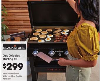 Lowe's 4-burner gas griddle offer